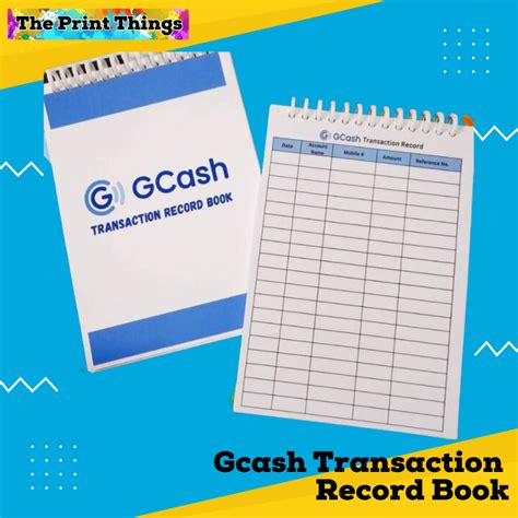 gcash record book|50 PAGES PRINTABLE GCASH TRANSACTION RECORD SLIP .